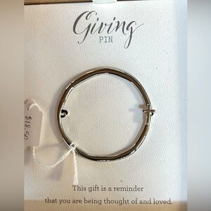 NWT in box, brooch, silver cross pin, beautiful gift, spiritual, kind